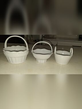 Ceramic Small Baskets Set